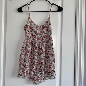 Flirty floral romper